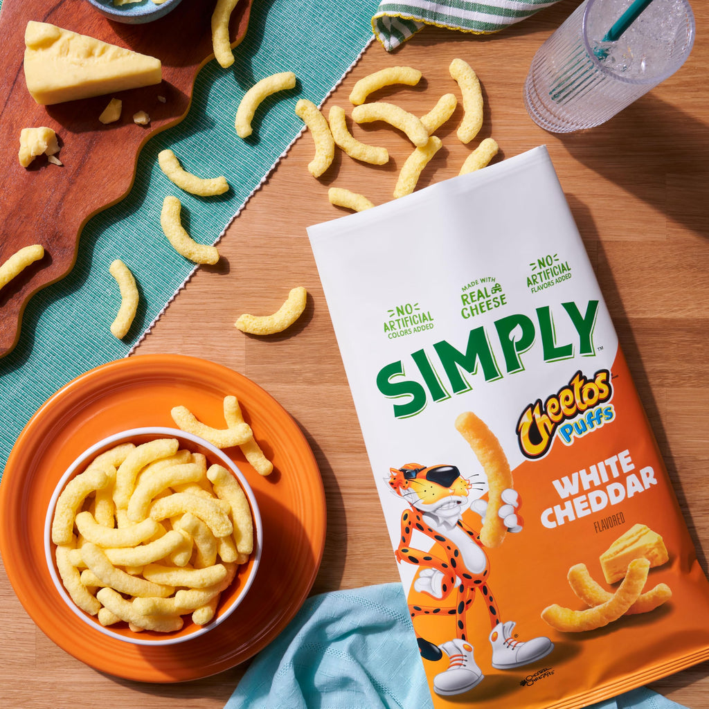 Simply, Cheetos Puffs White Cheddar, 0.875 Ounce (Pack of 36)