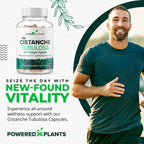 Cistanche Tubulosa with Fadogia Agrestis - Promotes Vitality - Natural Supplements for Men & Women with Bioperine by Powered X Plants, 90 Servings