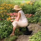 Vertex Premium Garden Rocker with Cushion, Cover and Pockets | Gardeners Work Seat Stool for Weeding Planting Tool | Made in USA | Model GB1227