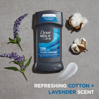 Dove Men+Care Antiperspirant Deodorant Stick Clean Comfort, 4 Count, 2.7 oz