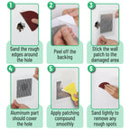 Bates- Drywall Repair Kit, 16 pcs, Aluminum Wall Repair Patch Kit