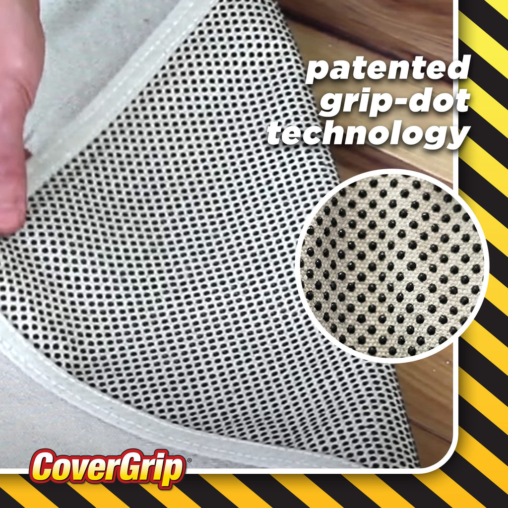CoverGrip 8 oz Canvas Safety Drop Cloth, 3.5' x 12'