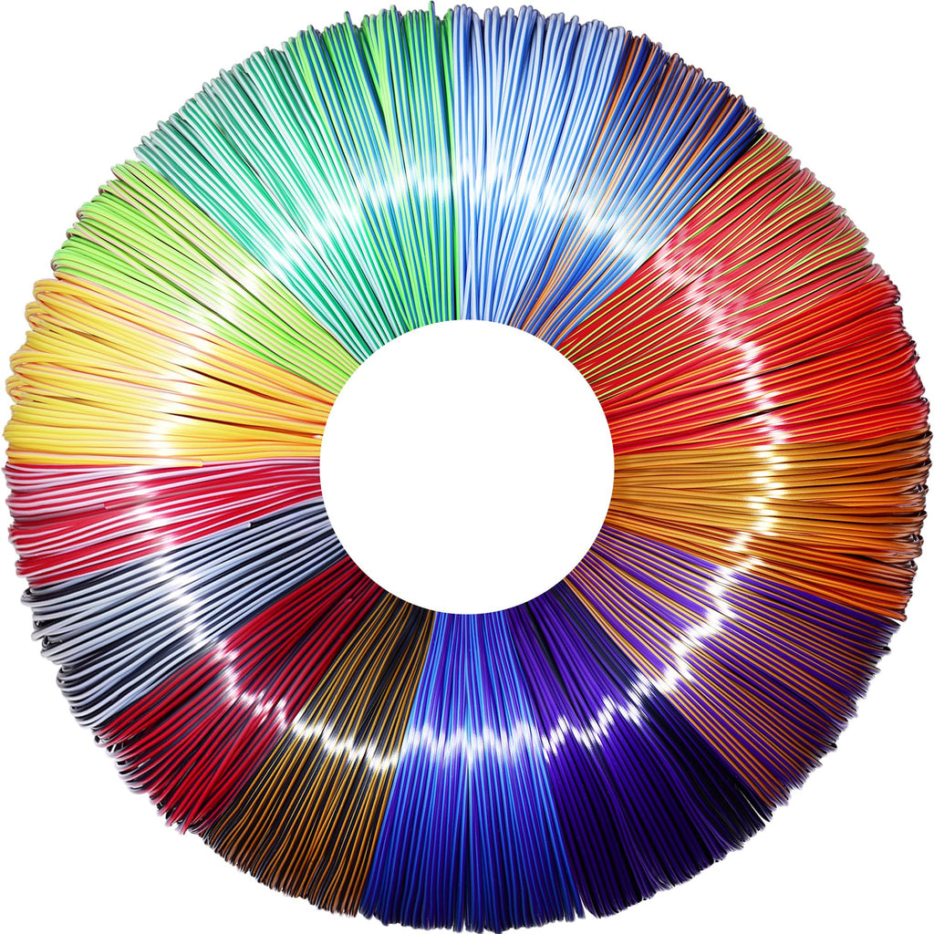 PCL Filament Strands for 3Doodler Start+ 3D Pen, Low Print Temperature Filament Only Fit for 3Doodler Start 3D Pen，PCL by MIKA3D (23 Colors)