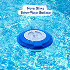 Floating Chlorine Dispenser for Pools with Pop-up Indicator, Fits 1-3-4” Tablets - Pool Chlorine Floater with Adjustable Flow Vents Balanced Chemical Dispenser [4 Tablet Cap] 9" Diameter