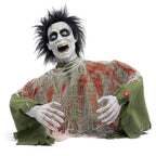 JOYIN Halloween Outdoor Decoration Zombie Groundbreaker, Animatronics Zombie Props Halloween Outside Decor, Animated Groundbreaker with Sound & Glowing Eyes for Graveyard Lawn Yard Haunted House Decor