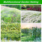 2 Pack 10X43FT Garden Netting for Raised Beds, Ultra Fine Insect Netting for Vegetable Flowers Fruits Greenhouse Crops, Garden Mesh Plant Cover Row Cover Barrier Protection Net for Birds
