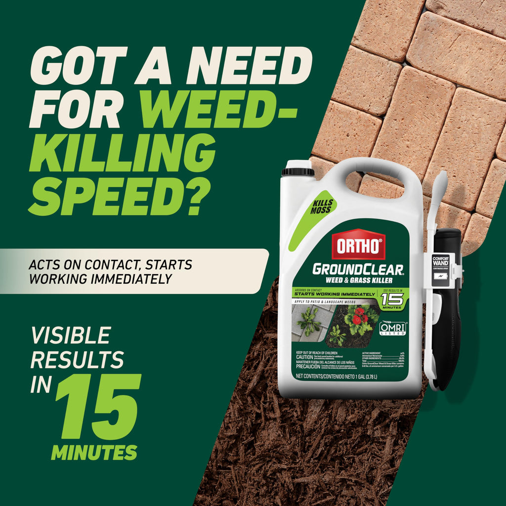 Ortho GroundClear Weed & Grass Killer with Comfort Wand, 1 gal.