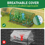 SPECILITE 98x49x49in Garden Plant Netting Mesh Cover for Raised Bed, Green