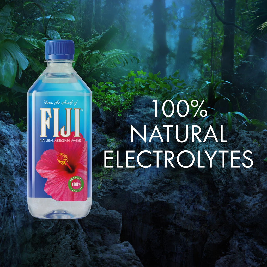 FIJI Artesian Bottled Water, 500 mL (16.9 fl oz), Pack of 24