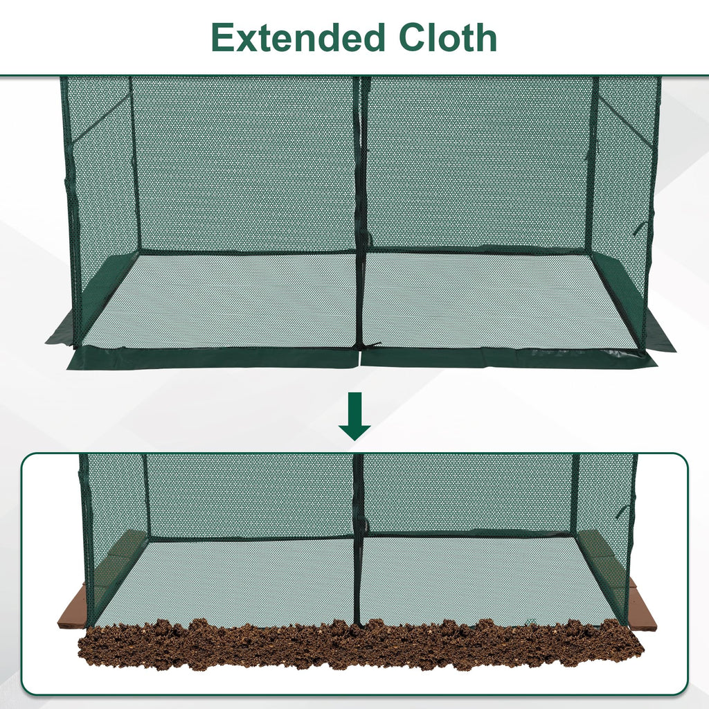 Toriexon Crop Cage Plant Protection Tent 6.5 x 10 x 6.5 Ft