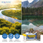AquaVial Water Testing Kit 2 Pack - E Coli and Coliform Test for Drinking, Pool, Pond, Lake, Well Quality - Bacteria Tester