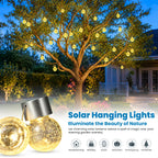 SOLPEX Hanging Solar Lights for Outside Garden Solar Hanging Lanterns 8 Pc