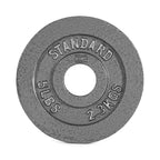 CAP Barbell Olympic 2-Inch Weight Plate, Gray
