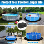 Svepndic 12ft Thickened Round Pool Liner Pad for Above Ground Swimming Pools,Swimming Pool Ground Cloth Above Ground Pool Mat Under Pool Floor Padding,Pool Equipment Pad
