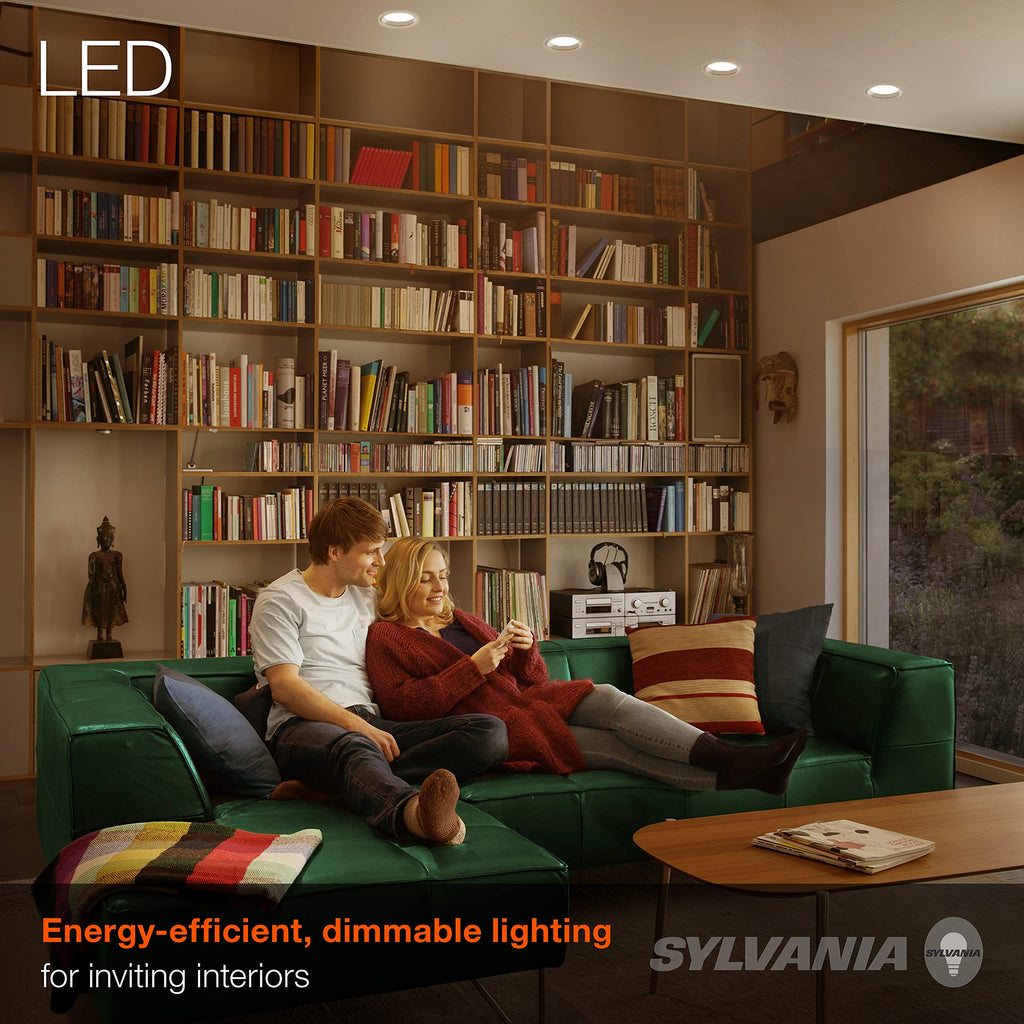 Sylvania LED Flood BR30 Light Bulb, 65W = 9W, 10 Year, 650 Lumens, Dimmable, 2700K, Soft White - 12 Pack (41262)
