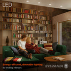 Sylvania LED Flood BR30 Light Bulb, 65W = 9W, 10 Year, 650 Lumens, Dimmable, 2700K, Soft White - 12 Pack (41262)