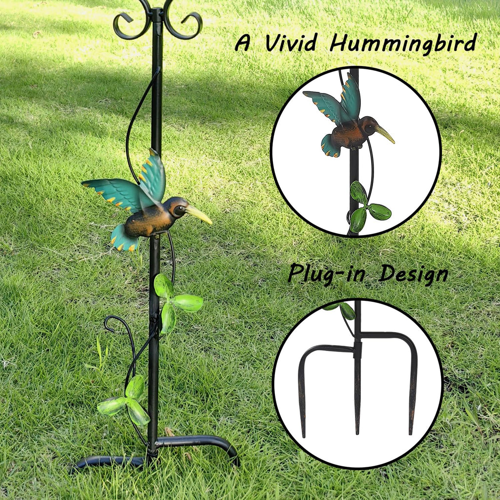 30.5" Gazing Ball Stand, Outdoor Gazing Globe Stand with Trident Base