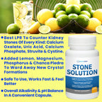 Stone Solution Capsules- Natural Dissolver, Kidney Stone Support & Kidney Cleanser Chanca Piedra Stone Breaker Gallbladder Cleanse, Flush & Stop Recurrence, Stone Relief 60 Servings