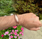 Healing Lama™ Hand Forged 100% Copper Bracelet. Made with Solid and High Gauge Pure Copper. (Hammered)