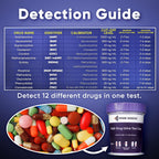 Prime Screen® Multi-Drug Urine Test Cup - 12 Panel Drug Test - Instant Testing Marijuana (THC),OPI,AMP, BAR, BUP, BZO,COC, mAMP, MDMA, MTD, OXY, PCP - [5 Pack]