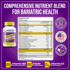 ProCare Health Prenatal Bariatric Multivitamin with Iron (60 Easy to Swallow Capsules) – for Women, Bariatric Vitamins for Gastric Bypass & Gastric Sleeve (1 Month Supply)