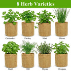 Indoor Herb Garden Kit, Culinary Herb Starter Kit with Seeds & Tools for Beginners, Kitchen Decor, House Warming Gifts for New Home, for Christmas, Ultimate Birthday Gifts for Women Men Mom Dad