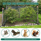 Vandham 25x50ft Heavy Duty Bird Netting, 1.6" Mesh for Garden Fruit Trees