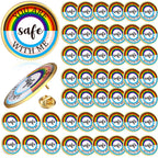 Junkin You Are Safe with Me Enamel Pins Rainbow Lapel Pride Pins Lgbtq Supports Badge Pride Accessories Cute Brooch(200 Pcs)