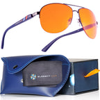 ELEMENT LUX Blue Light Blocking Glasses | 99% Dark Amber Lenses | For Better Sleep, Gaming, Computer Screen Blocker, Eyestrain Relief