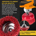 Dura-Gold 6" Abrasive Filament Nylon Bristle Cup Brush - 5/8" 11 Thread, 1/4" Hex Drill Shank Arbor, Coarse Grit Angle Grinder Brush for Truck Bed Liner Surface Prep, Sanding, Rust & Paint Removal