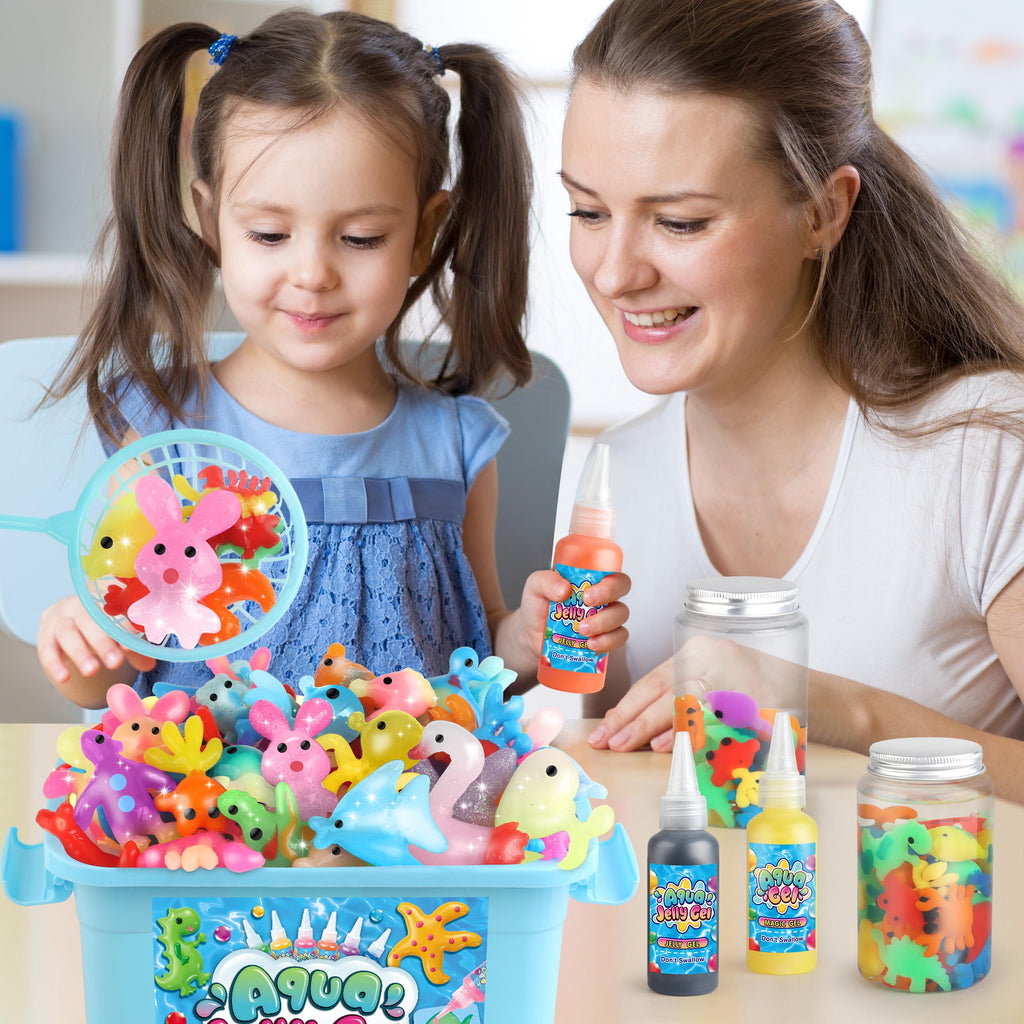 wookidel Magic Gel Water Elf Toy Kit, Aqua Fairy Water Gel Kit for Kids