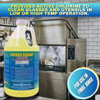 Quality Chemical Chloro-Guard Chlorine Low Temp Dish Sanitizer for Machine Dishwashing, Bulk Sanitizer - Gallon Refill for Cleaning and Sanitizing 128 oz (pack of 1)