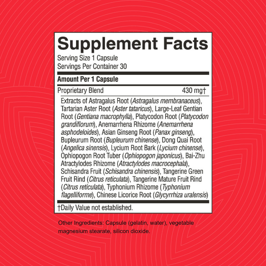 Nature's Sunshine Lung Support Chinese TCM Concentrate, 30 Capsules