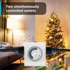 GE 24‑Hour Plug-in Mechanical Timer Outlet, 2 Grounded Outlets, 3 Pack