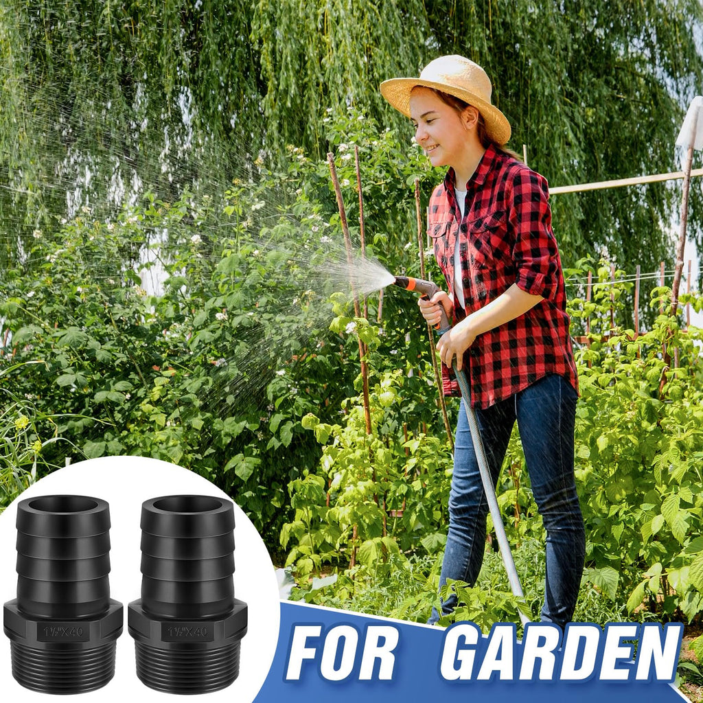 2 Pcs Pool PVC Tube Fitting Barbed Hose Fittings Adapter