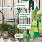 Gardzen Mini Greenhouse with Waterproof Base, 6.2"(L) x18.9(W) x33.3(H)