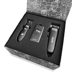 TPOB Slime 2 Barber Hair Clippers Trimmer Shaver Set for Men with Matte Green Case and X Fade Blade (Blackout)