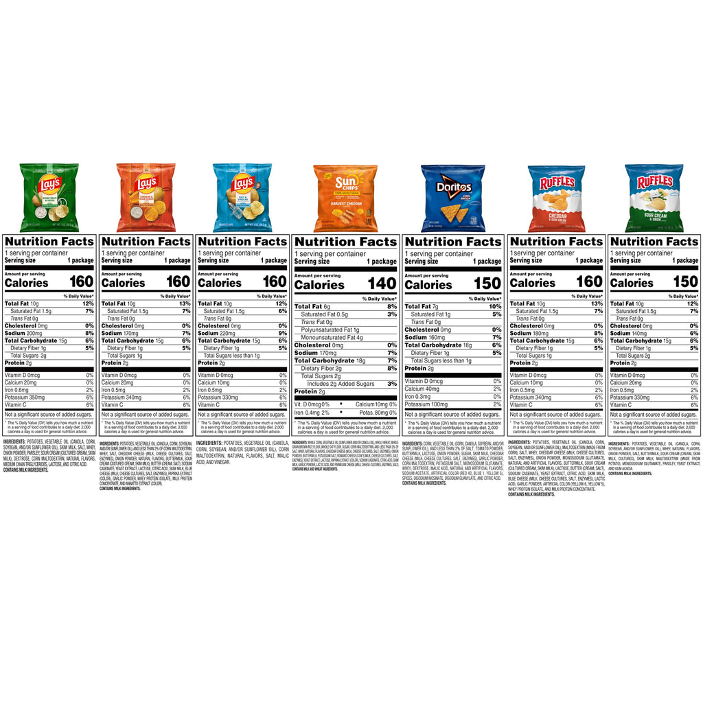 Frito-Lay Tangy Favorites Mix Variety Pack, 1 Ounce (Pack of 40)