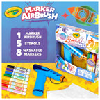 Crayola Marker Airbrush Spray Art Kit, Arts & Crafts Toys, Holiday Gift