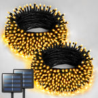 JMEXSUSS 2 Pack Solar String Lights Outdoor, Total 400LED 151FT, Warm White