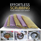 Heavy Duty Dish Scrubbers - Non Scratch Scouring Pads - Odorless and Long Lasting - Replace Sponges for Dish Washing, Scrubbing & Scouring - Kitchen, Floor and Bathroom Usage - Made in Korea (24 Pcs)