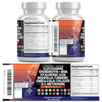 Clean Nutraceuticals Glucosamine Chondroitin MSM 1500mg with Turmeric Curcumin, Collagen, Hyaluronic Acid, Omega 3 – Joint Health Supplement for Men & Women (120 Count (Pack of 2))