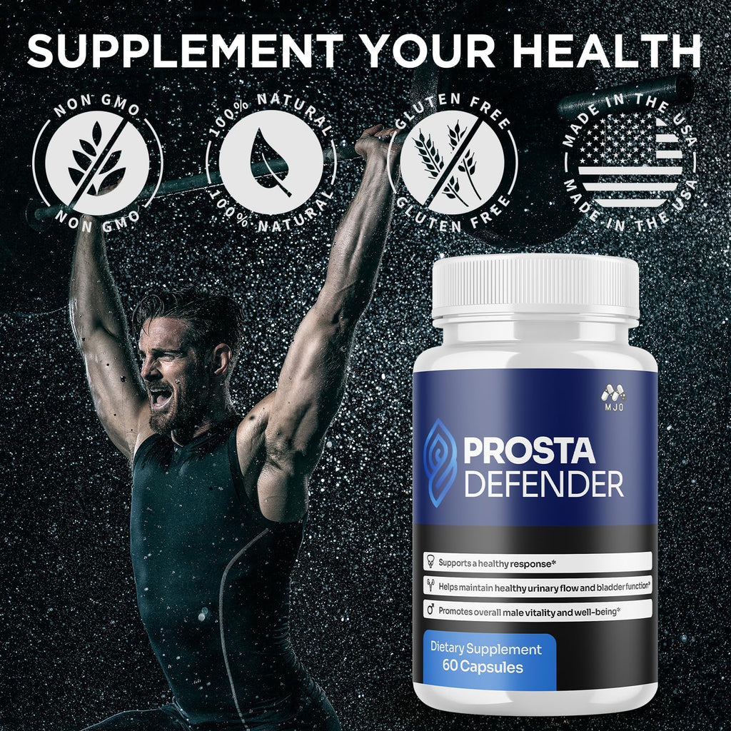 (2 Pack) Prosta Defender Capsules, Official Prostadefender Pills with All Natural Ingredients, Advanced Overall Health and Wellness Supplement, Natural Maximum Strength Vitamin Formula (120 Capsules)