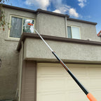 5-8 ft Long Telescopic Extension Pole // Multi-Purpose Extendable Pole with Universal Twist-on Metal Tip // Lightweight and Sturdy // Best for Painting, Dusting and Window Cleaning