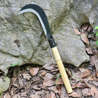 EcoDigilife Billhook Sickle Machete Knife,Clearing Sickle,Manganese Steel Blade Hand held Sickle Tool - Multipurpose Gardening Weeding Grass Sickle and Farming Portable Safety Sickle