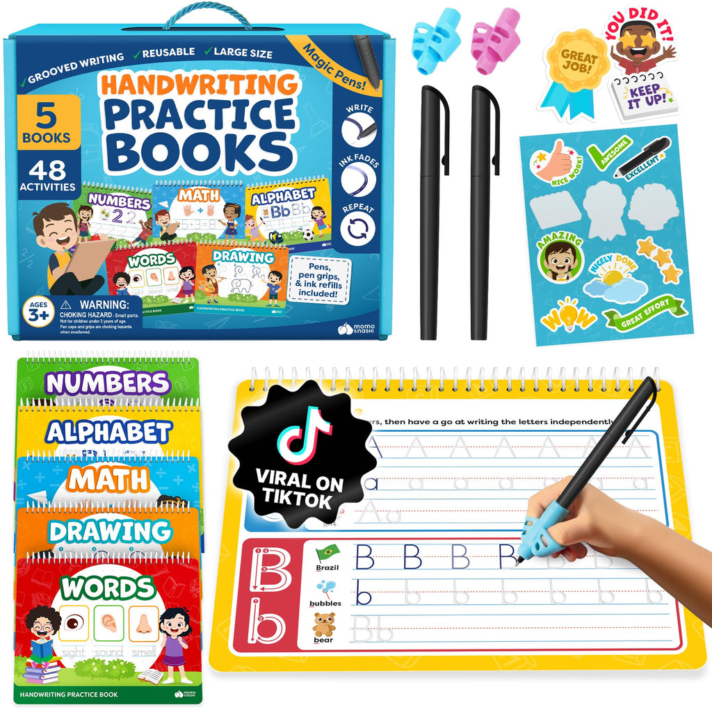 Magic Grooved Writing Practice Books & Kindergarten Workbooks Ages 3-7