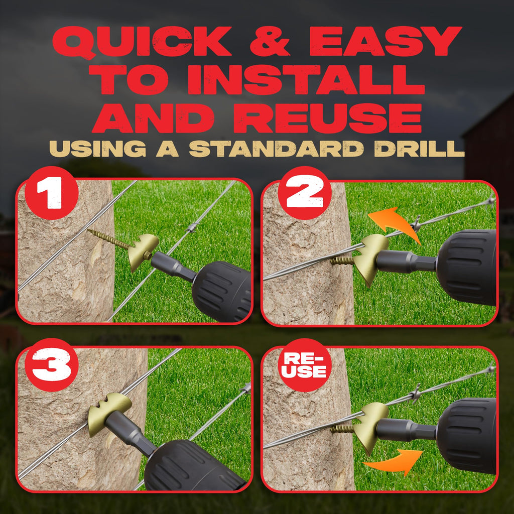 Cat’s Claw Fasteners 1.5 inch for Hardwoods | 170 Count Replaces The Common Fencing Staple | Installs Fast with a Power Drill | 4 Times Stronger Than a Staple