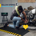 FEATOL Anti Fatigue Mat Industrial, Ergonomic Standing Floor Mat for Work for Stand -Safety Support for Leg & Back Pain(Yellow Border, 20" x 59", 1PC)