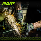 AWP Dura-Knit��� Work Gloves, Advanced 3D-Knit, Performance Grip, Durable, Touchscreen, Large, Black/Green
