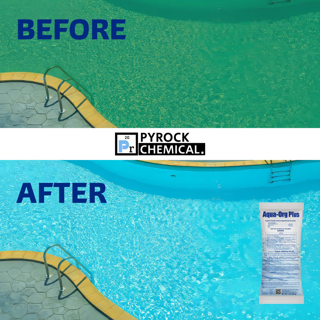 Pool Shock by Aqua Org Plus - 65% Granular Cal Hypo - Swimming Pool Shock for In-Ground, Above Ground, Spas & Hot Tubs - 24-Pack of 1 Pound Bags